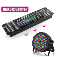 UKing 4PCS LED reflektor na baterie, RGB 36 LED Par dobíjecí jevištní světlo, světla strany 7 režimů světelných efektů s dálkový